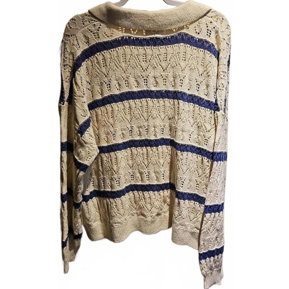 Universal Threads open weave crochet sweater size… - image 6